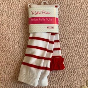 Ruffle butts footless tights 6-12 months NEW